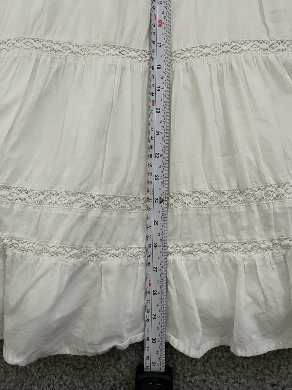 H&M White Ruffle Tiered Dress - Picture 5 of 6